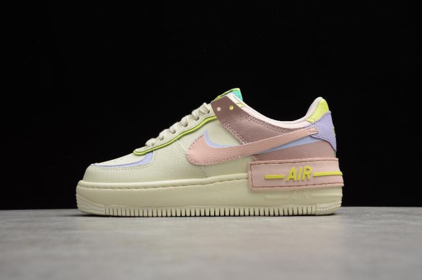 Women's Nike Air Force 1 Shadow Cashmere Pale Coral CI0919-700 Running Shoes