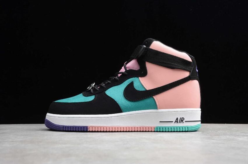 Women's Nike Air Force 1 High 07 Pink Blue CI2306-300 Running Shoes