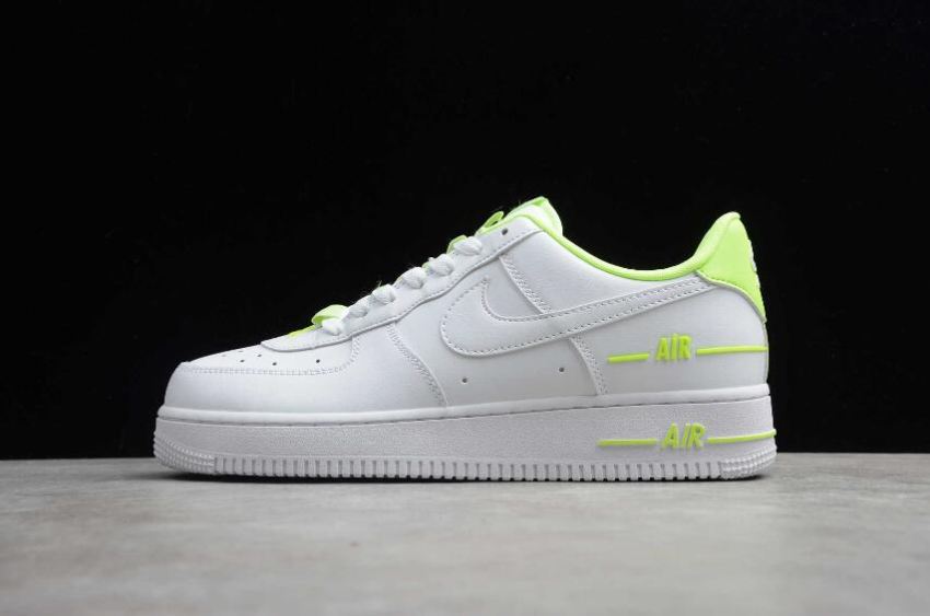 Men's Nike Air Force 1 07 White Barely Volt CJ1379-101 Running Shoes