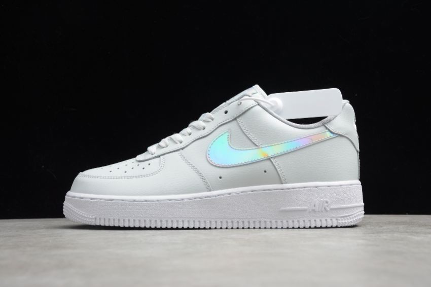 Men's Nike Air Force 1 07 ESS Grey Radiation White CJ1646-400 Running Shoes