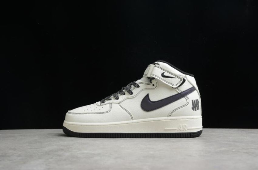 Women's Nike Air Force 1 Mid 07 SU19 CJ6690-100 Beige Black Shoes Running Shoes