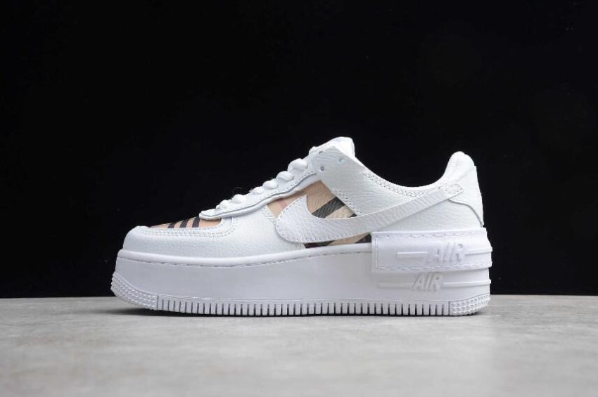 Men's Nike Air Force 1 Shadow White Black CK3172-001 Running Shoes - Click Image to Close