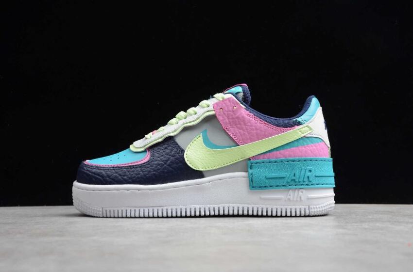 Women's Nike Air Force 1 Shadow SE Light Smoke Grey Barely Volt CK3172-0012 Running Shoes