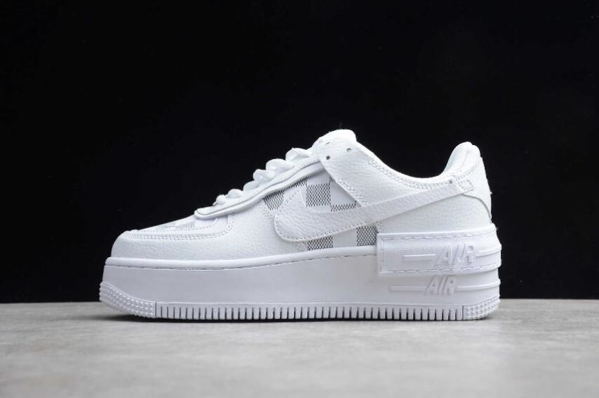Men's Nike Air Force 1 Shadow White Grey CK3172-003 Running Shoes
