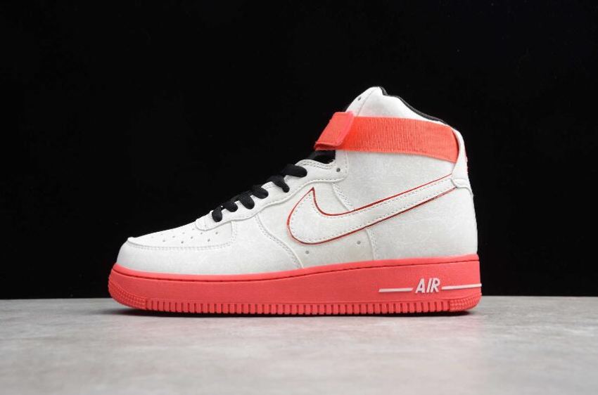 Women's Nike Air Force 1 High 07 LE White Black EMB Glow CK4581-110 Running Shoes