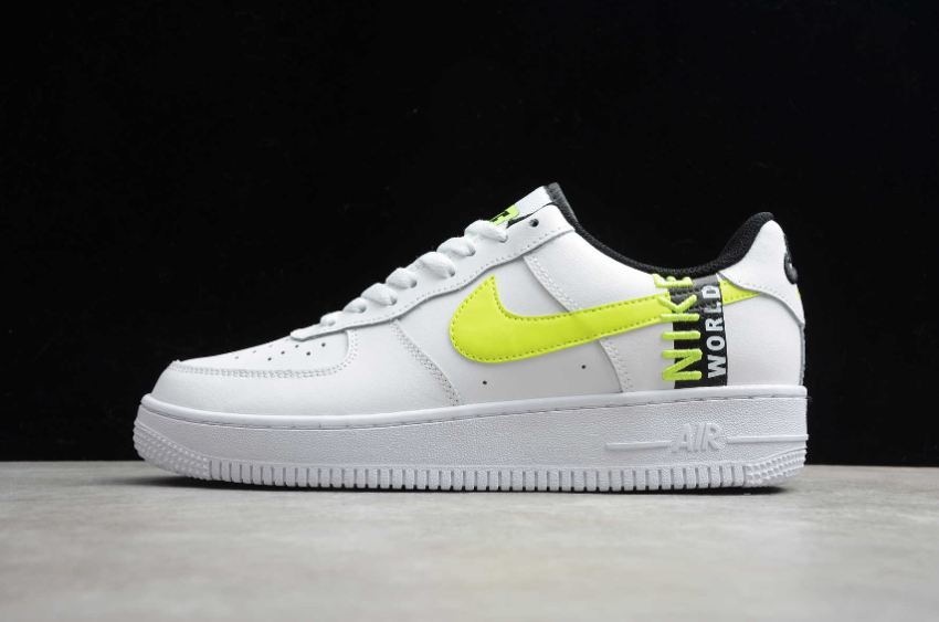 Men's Nike Air Force 1 07 Worldwide White Green CK6924-101 Running Shoes