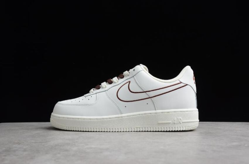 Men's Nike Air Force 1 07 Off White Coffee CL6326-138 Running Shoes