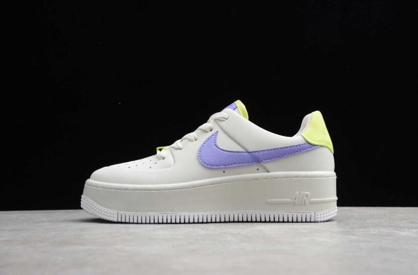 Women's Nike Air Force 1 Sage Low Grey Purple CN2579-151 Running Shoes