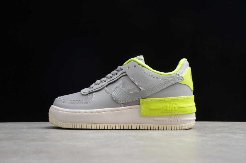 Men's Nike Air Force 1 Shadow SE Atmosphere Grey Volt CQ3317-002 Running Shoes