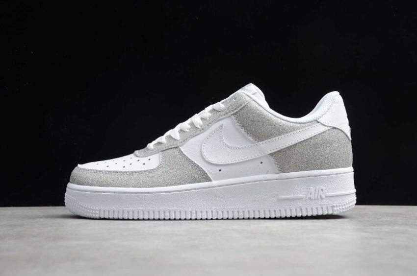 Women's Nike Air Force 1 07 White Silver CT1138-1005 Running Shoes