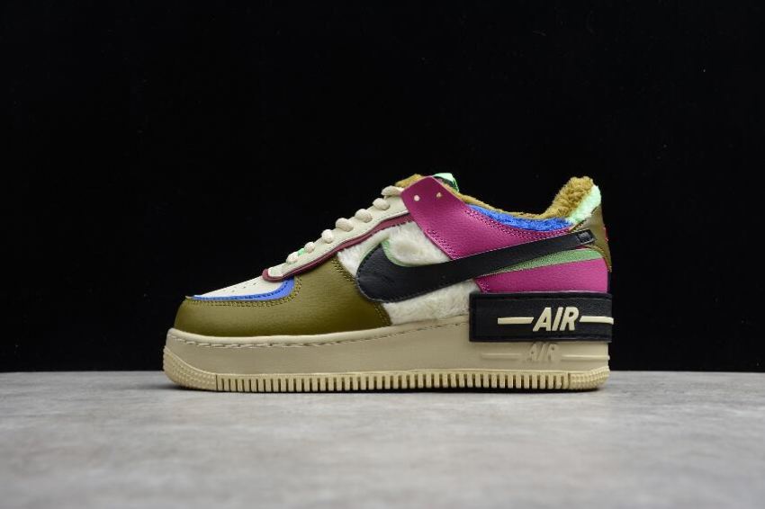 Women's Nike Air Force 1 Shadow SE Cactus Flower Fossil CT1985-500 Running Shoes