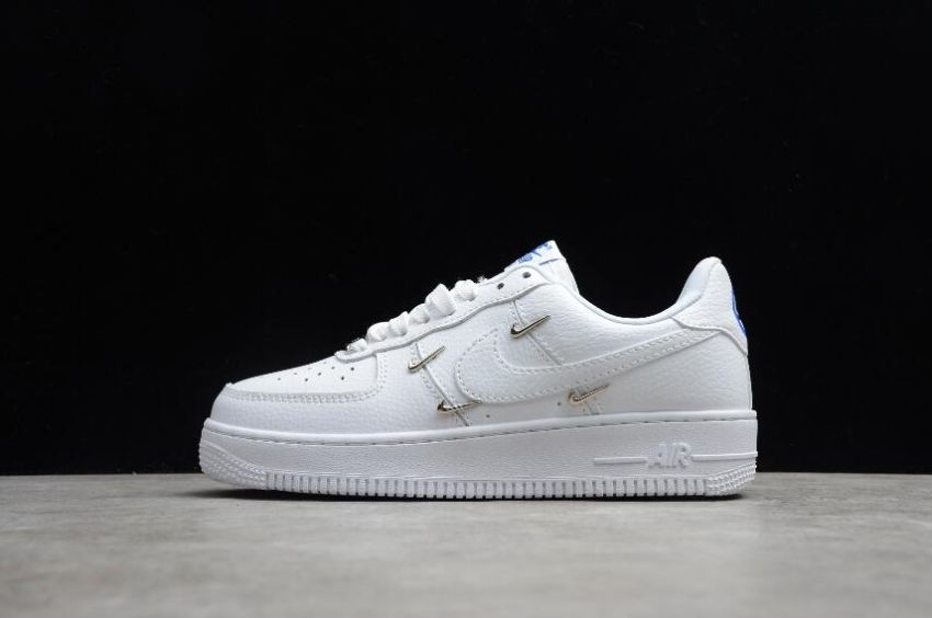 Women's Nike WMNS Air Force 1 07 LX White Hyper Royal Black CT1990-100 Running Shoes