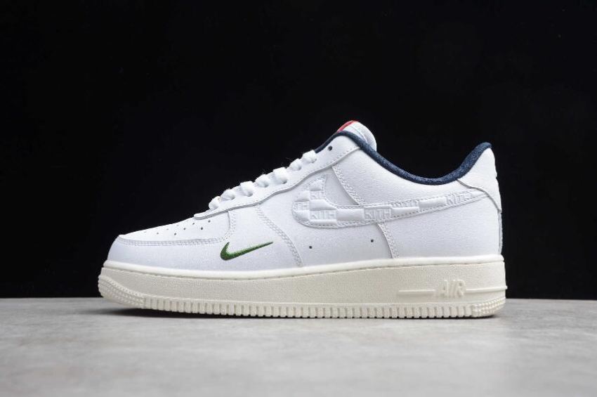 Kith x Women's Nike Air Force 1 07 White Blue CU2980-193 Running Shoes