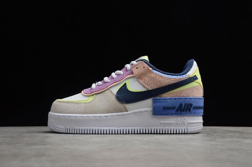 Women's Nike Air Force 1 Shadow Photon Dust Royal Pulse CU8591-001 Running Shoes
