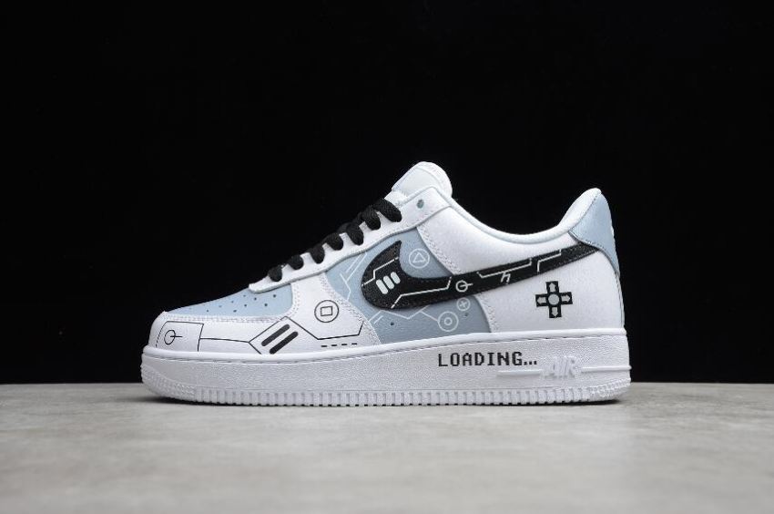 Men's Nike Air Force 1 07 White Gray Black CW2288-1116 Running Shoes