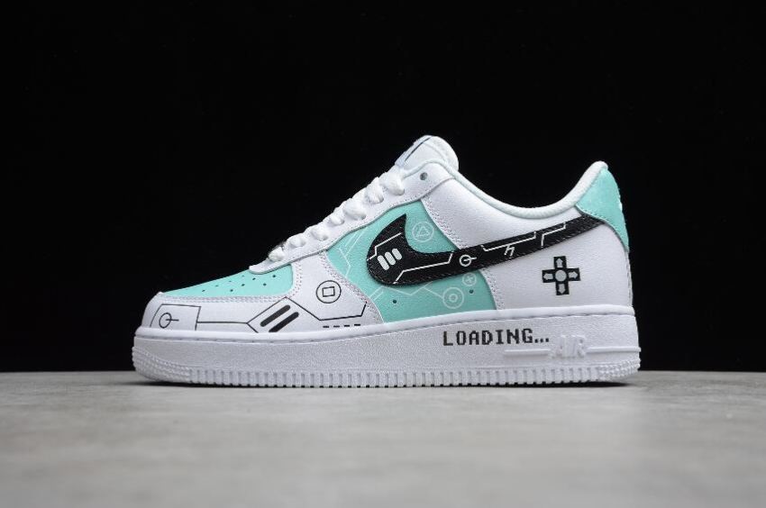 Men's Nike Air Force 1 07 White Green CW2288-114 Running Shoes