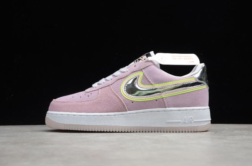 Women's Nike Air Force 1 07 Violet Star Chrome CW6013-500 Running Shoes