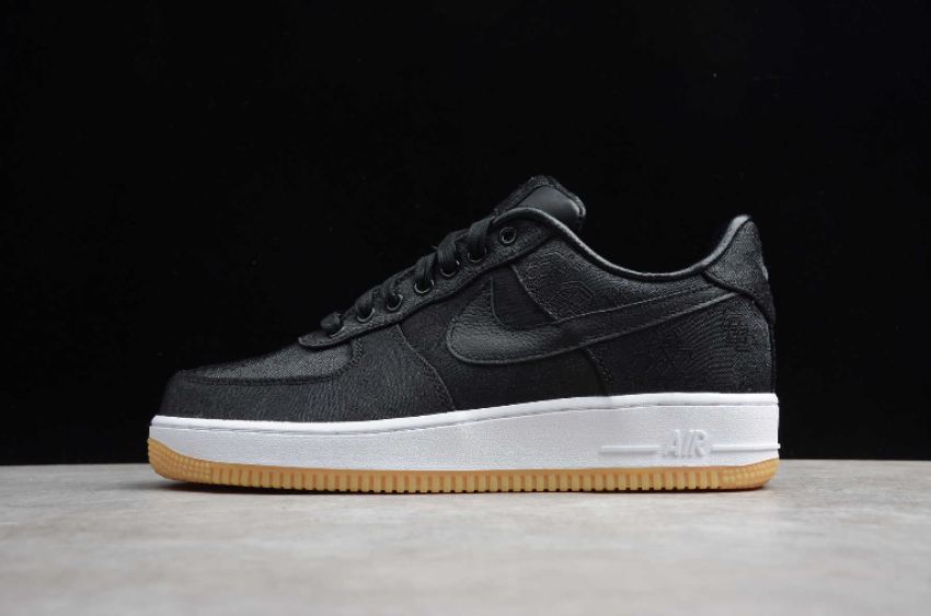 Women's Nike Air Force 1 PRM x Clot Black White CZ3986-001 Running Shoes