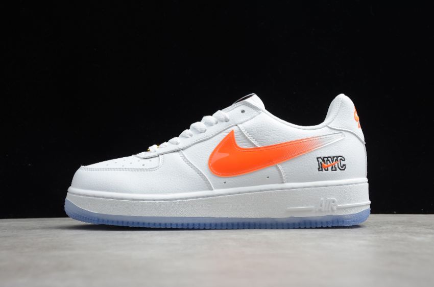 Women's Nike Air Force 1 Low NYC White Orange CZ7928-100 Running Shoes