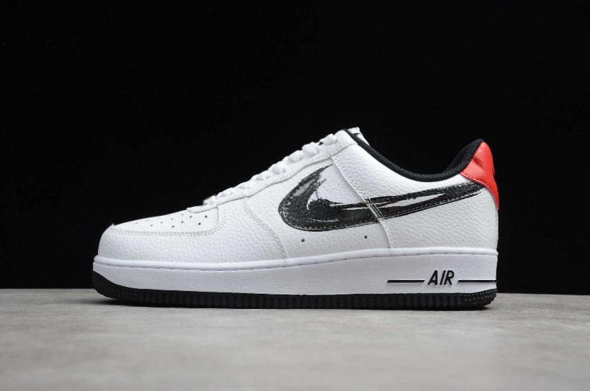 Men's Nike Air Force 1 07 White Black Red DA4657-100 Running Shoes