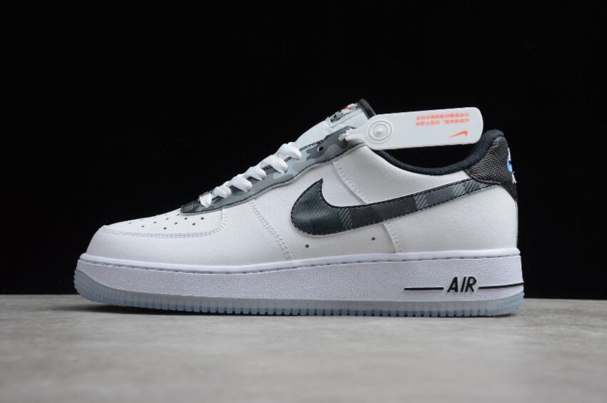 Men's Nike Air Force 1 07 White Black Pure Platinum DB1997-100 Running Shoes