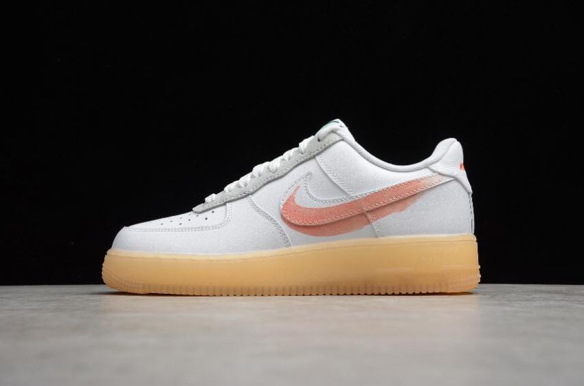 Women's Nike Flyleather Air Force 1 White DB3598-100 Running Shoes