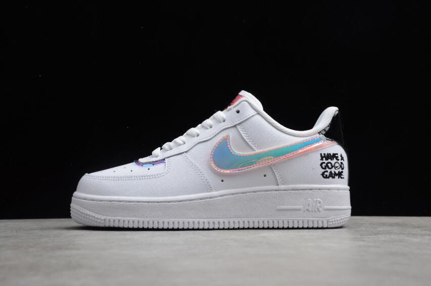 Men's Nike Air Force 1 07 Good Game White Multicolor Black DC0710-191 Running Shoes