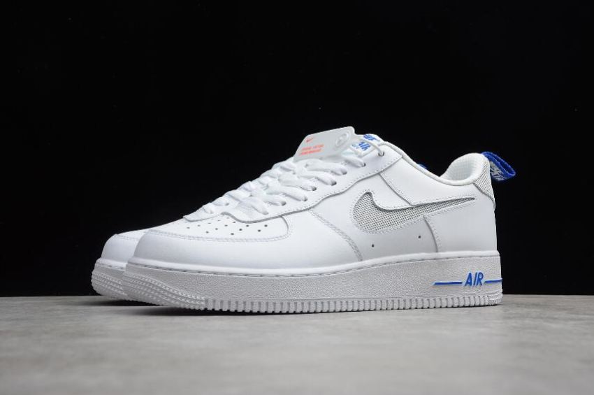 Women's Nike Air Force 1 White Blue DC1429-100 Running Shoes