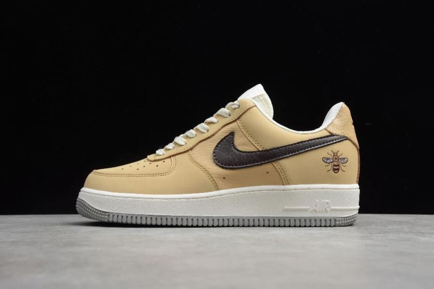 Women's Nike Air Force 1 Low Prm Sesame Baroque Brown Sail DC1939-200 Running Shoes