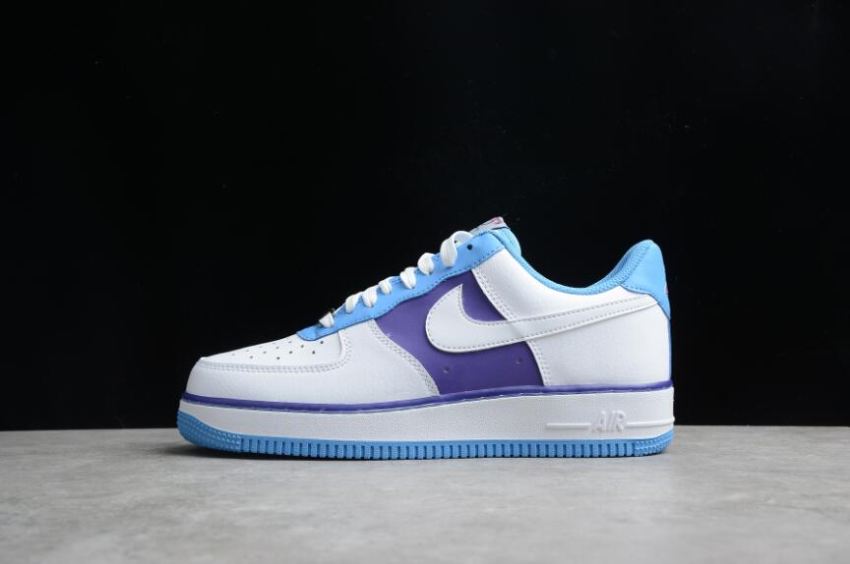 Men's Nike Air Force 1 07 Emb DC8874-101 White Coast Field Purple Running Shoes