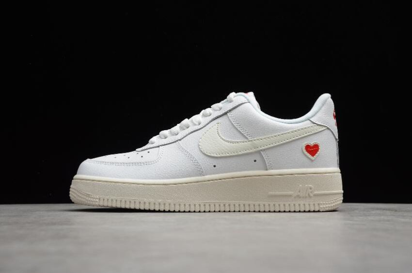 Women's Nike Air Force 1 07 White Valentine DD7117-100 Running Shoes