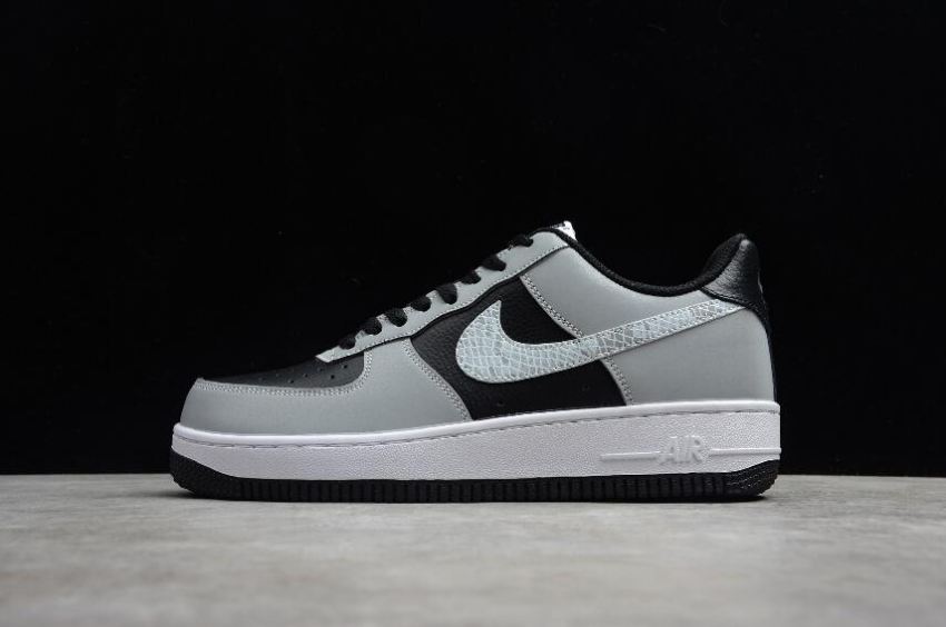 Men's Nike Air Force 1 Low 3M Snake White Black DJ6033-001 Running Shoes