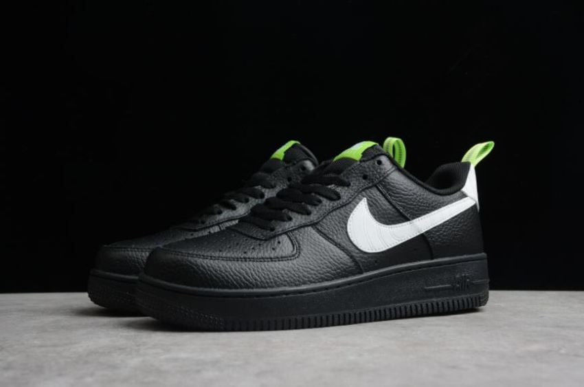Men's Nike Air Force 1 07 DO6394-001 Black White Green Running Shoes