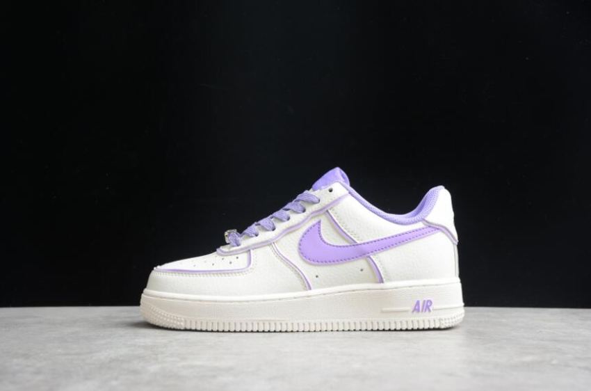 Men's Nike Air Force 1 07 SU19 Beige Purple UH8958-055 Running Shoes