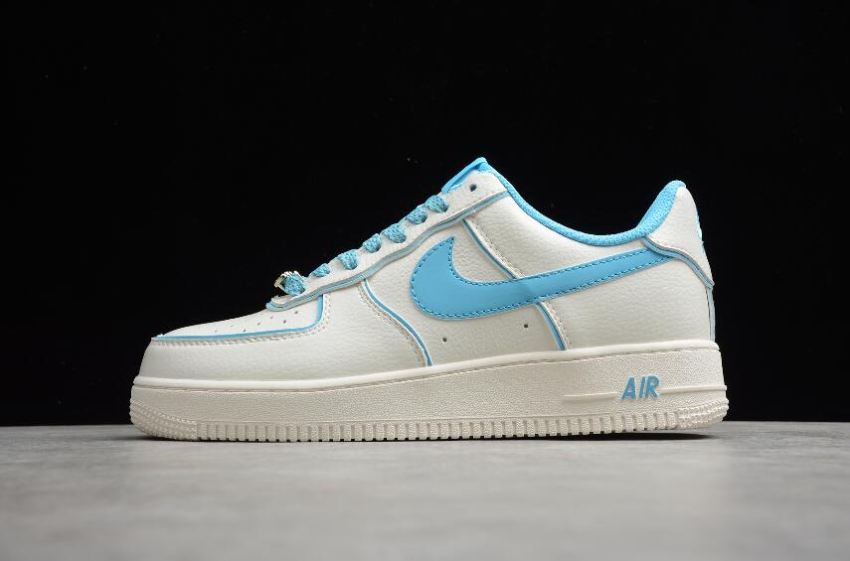 Men's Nike Air Force 1 07 SU19 Beige Blue UH8958-066 Running Shoes