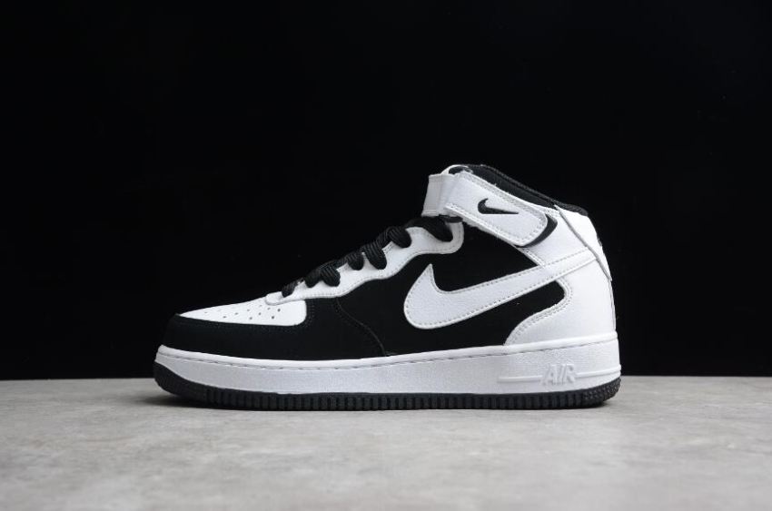 Men's Nike Air Force 107 Mid YH2293-033 White Black Shoes Running Shoes