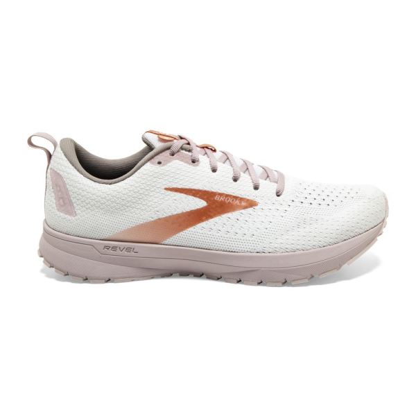 Brooks Revel 4 White/Hushed Violet/Copper