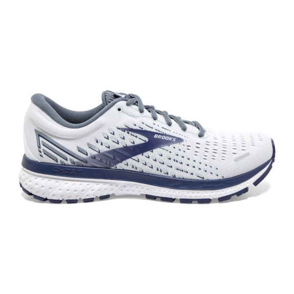 Brooks Ghost 13 White/Grey/Deep Cobalt