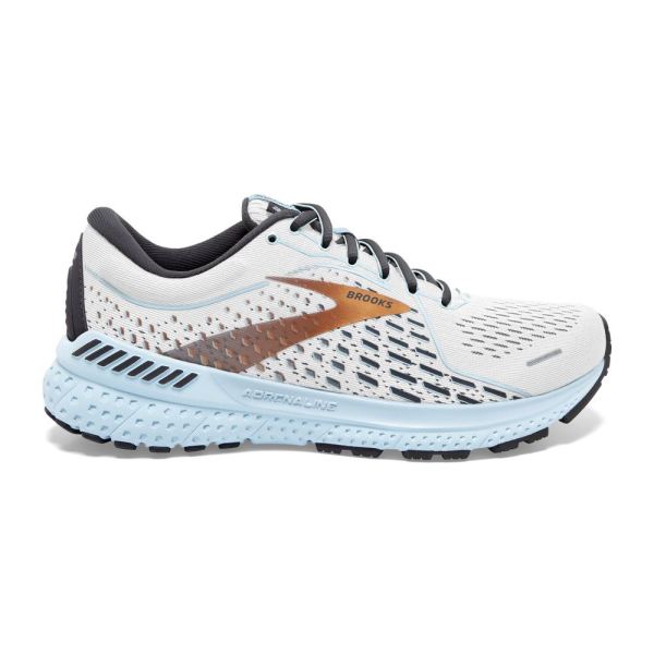 Brooks Adrenaline GTS 21 White/Alloy/Light Blue