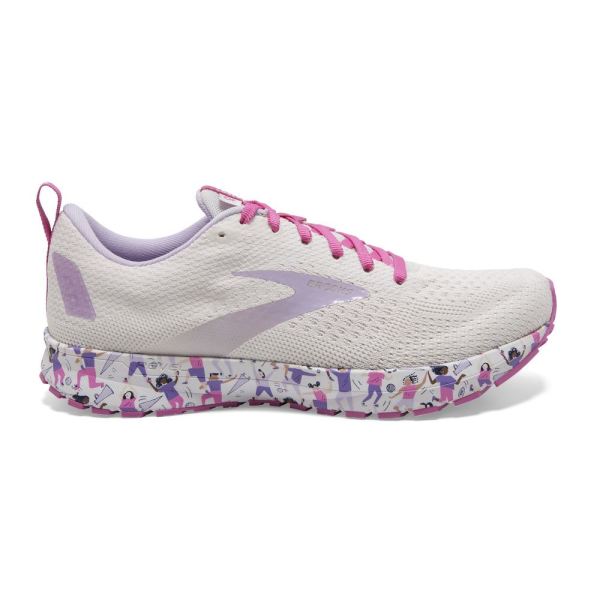 Brooks Revel 4 White/Lilac/Pink