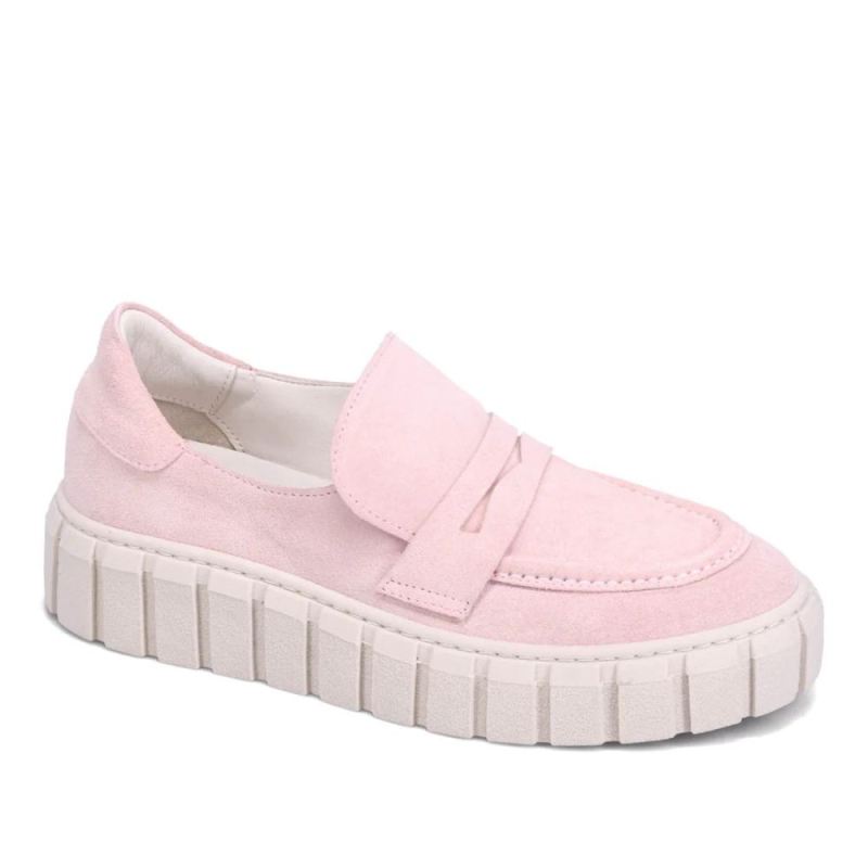 BUENO CANADA OUTLET WOMEN'S TRU LOAFER-PALE PINK SUEDE
