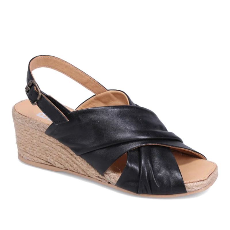 BUENO CANADA OUTLET WOMEN'S JASMIN WEDGED SANDAL-BLACK