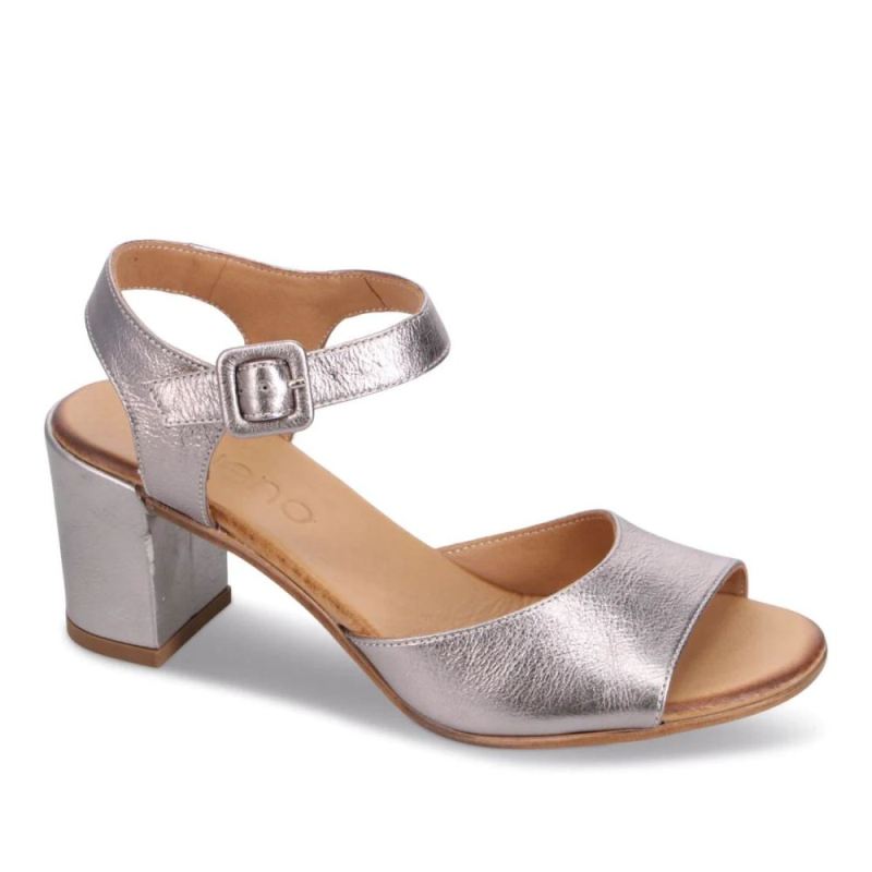 BUENO CANADA OUTLET WOMEN'S NATALIA HEELED SANDAL-DARK SILVER