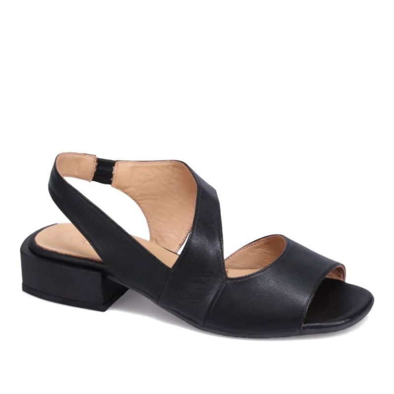 BUENO CANADA OUTLET WOMEN'S GINA HEELED SANDAL-BLACK/BLACK