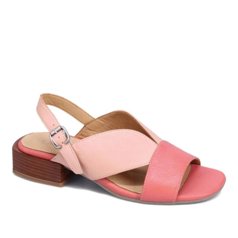 BUENO CANADA OUTLET WOMEN'S GABBY SLINGBACK SANDAL-CORAL COMBO