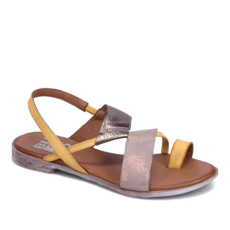 BUENO CANADA OUTLET WOMEN'S YUKI SANDAL-MUSTARD COMBO