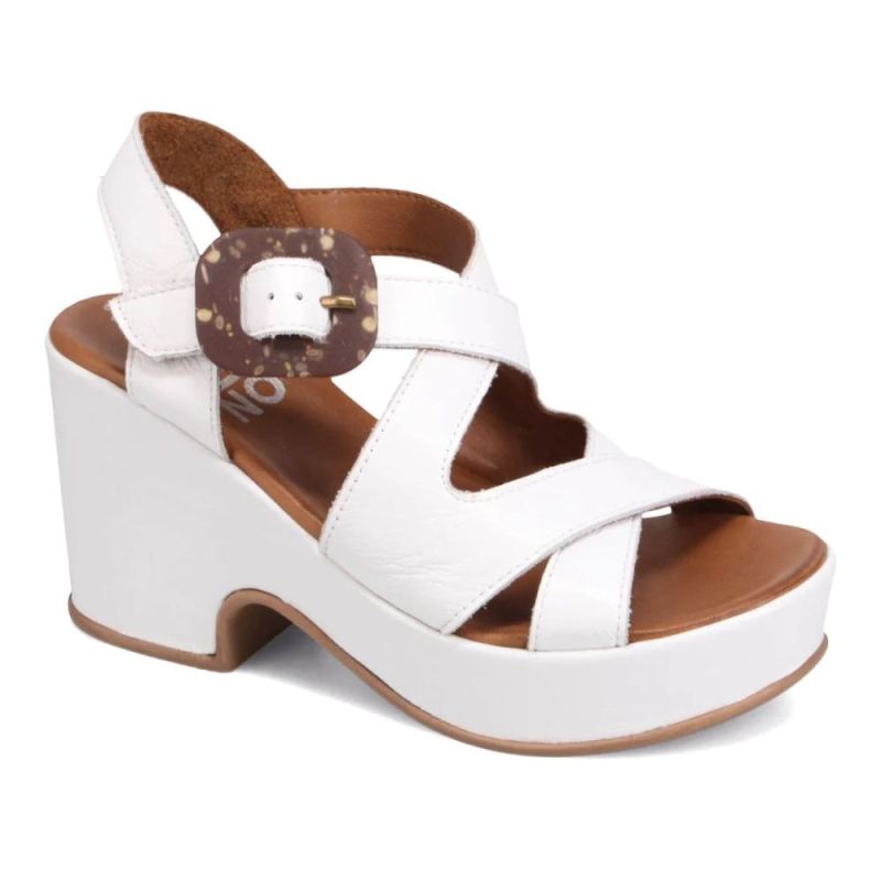BUENO CANADA OUTLET WOMEN'S SABRINA HEELED SANDAL-WHITE