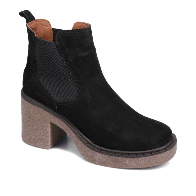 BUENO CANADA OUTLET WOMEN'S HANNA HEELED CHELSEA BOOT-BLACK