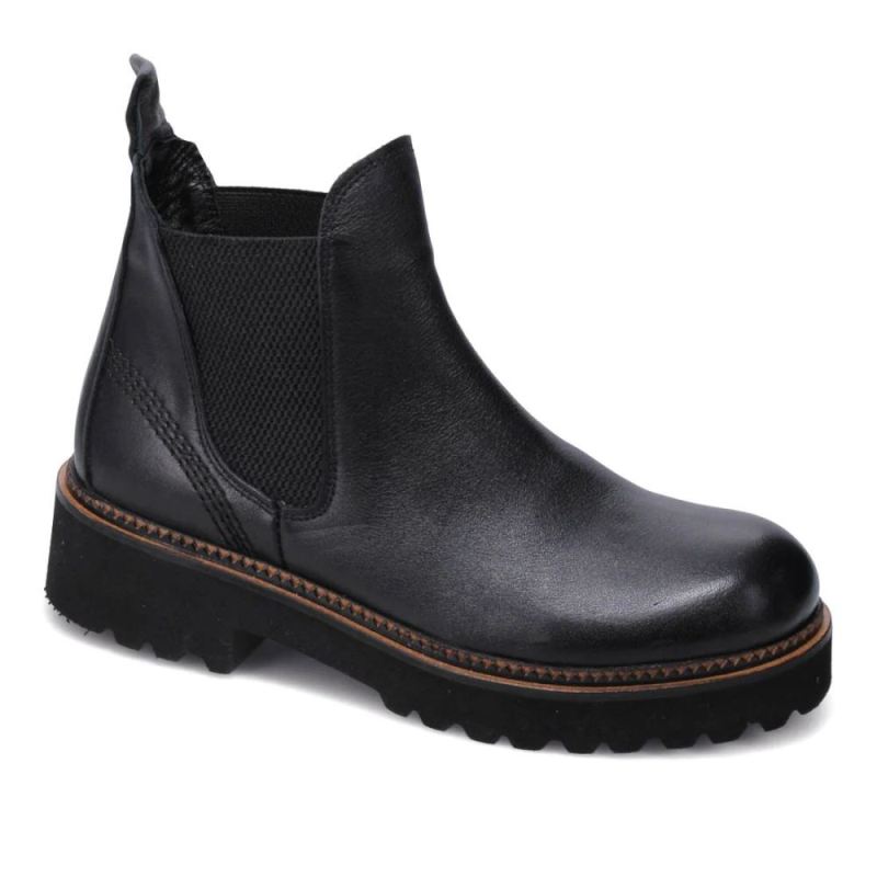 BUENO CANADA OUTLET WOMEN'S ALEX CHELSEA BOOT-BLACK LEATHER