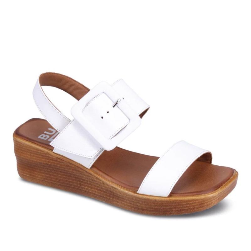 BUENO CANADA OUTLET WOMEN'S MARCIA WEDGE SANDAL-WHITE
